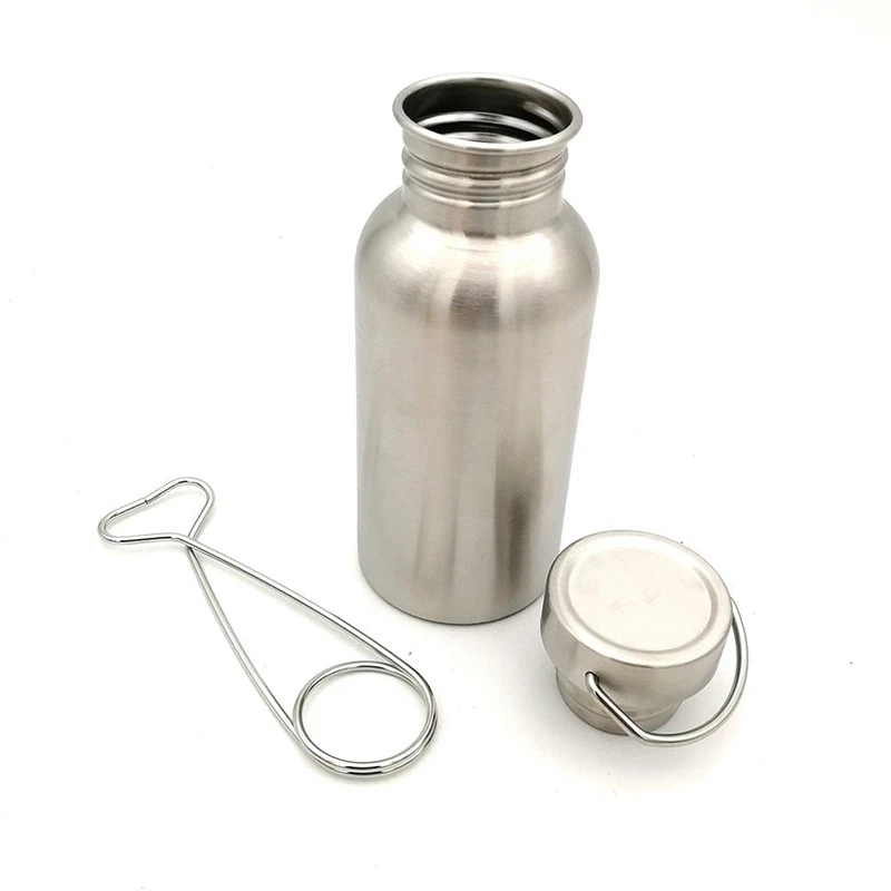 Portable Stainless Steel Water Kettle with Hook Outdoor Survival Camping Hiking Water Bottle Kettle Drinking Tool 500ML
Portable Stainless Steel Water Kettle with Hook Outdoor Survival Camping Hiking Water Bottle Kettle Drinking Tool 500ML
