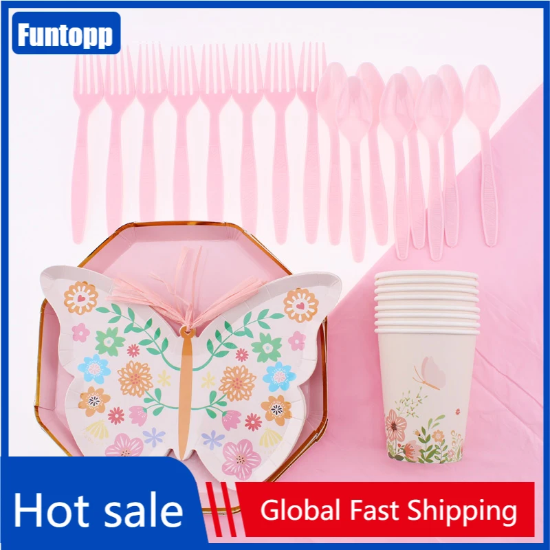 Cute Pink Butterfly Pattern Plate Cup Straw Solid Color Tablecloth Birthday Party Home Decor Disposable Tableware Baby Shower
Cute Pink Butterfly Pattern Plate Cup Straw Solid Color Tablecloth Birthday Party Home Decor Disposable Tableware Baby Shower
