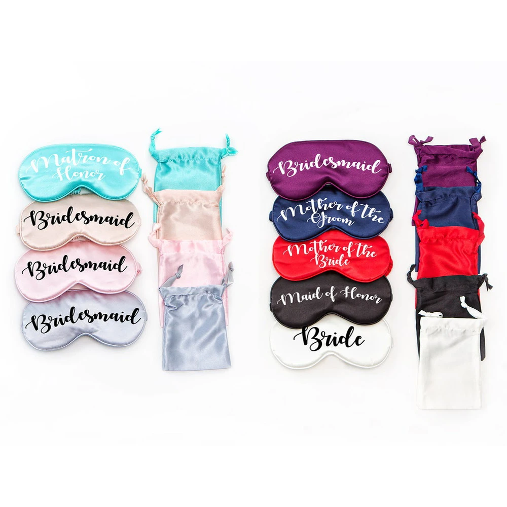 Personalized Printed Silk Name Sleep Masks Sleeping Eye Mask Cover,Gift for Bride Bridesmaid Proposal Bachelorette
Personalized Printed Silk Name Sleep Masks Sleeping Eye Mask Cover,Gift for Bride Bridesmaid Proposal Bachelorette