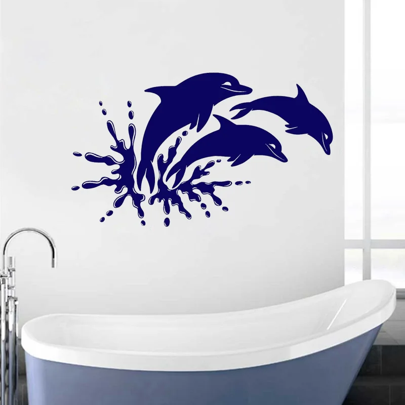 Bathroom Stickers Kids Room Dolphins Vinyl Wall Decal Marine Animals Ocean Mural Removable Home Decor Waterproof 312-012
Bathroom Stickers Kids Room Dolphins Vinyl Wall Decal Marine Animals Ocean Mural Removable Home Decor Waterproof 312-012