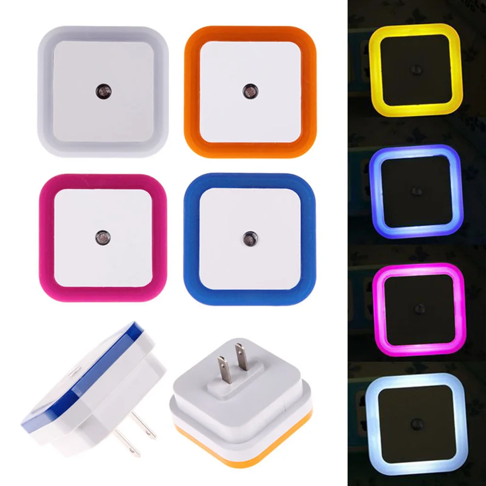 LED Night Light Plug-In Wall Lamp Nursery light For Bedroom Square Shape Lighting Sensor Control
LED Night Light Plug-In Wall Lamp Nursery light For Bedroom Square Shape Lighting Sensor Control