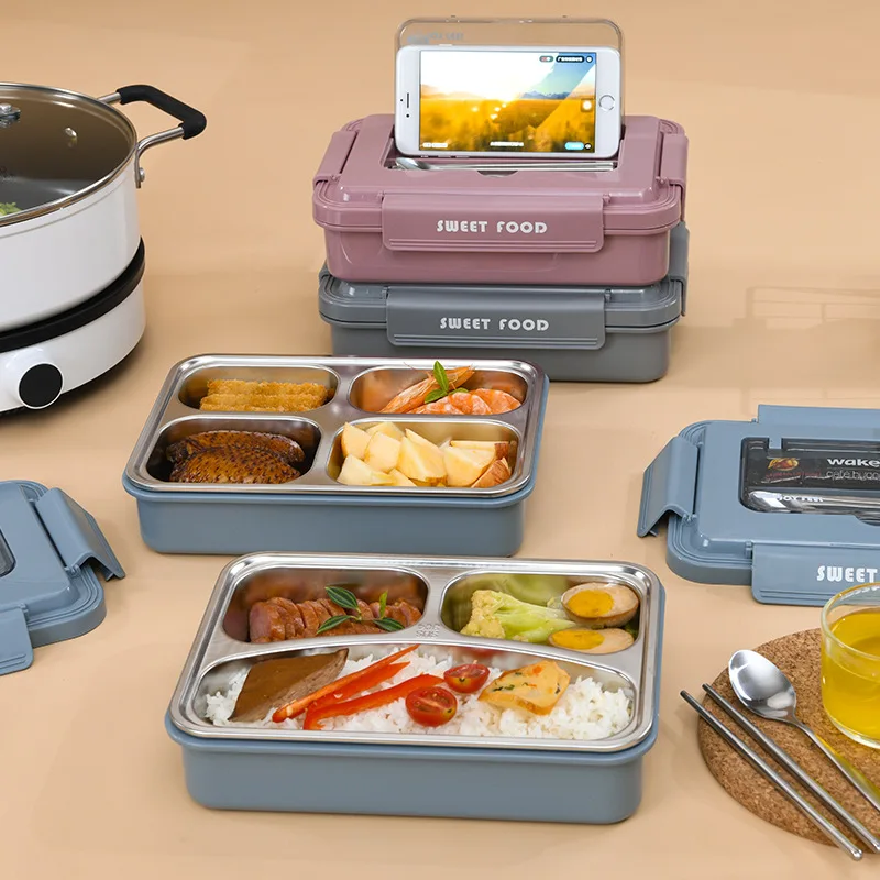 Stainless Steel Lunch Box Travel Office Microwave Heating Leakproof Portable Lunch Box Student Food Storage Insulation Bento Box
Stainless Steel Lunch Box Travel Office Microwave Heating Leakproof Portable Lunch Box Student Food Storage Insulation Bento Box