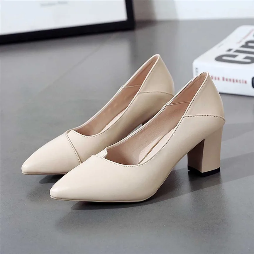2020 Ladies Shoes Women'sFashion Ladies Thick with High Heel Pointed Shoes Single Shoes Business Shoes Dress Style for Ladies
2020 Ladies Shoes Women'sFashion Ladies Thick with High Heel Pointed Shoes Single Shoes Business Shoes Dress Style for Ladies