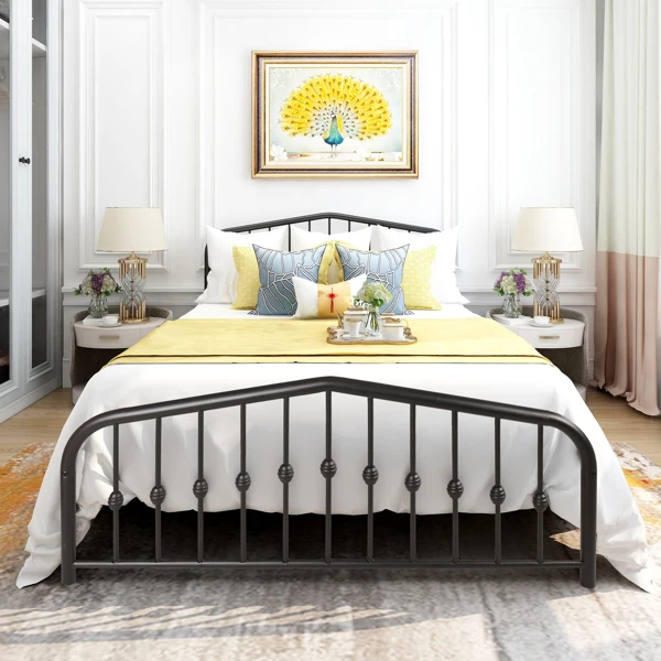 【USA READY STOCK】Bed Frame Metal Queen Size with Headboard Footboard No Box Spring Needed,Black
【USA READY STOCK】Bed Frame Metal Queen Size with Headboard Footboard No Box Spring Needed,Black