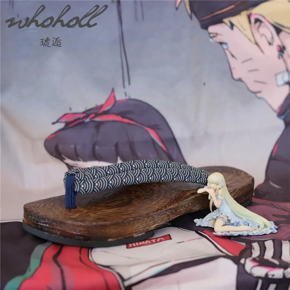 Японские деревянные тапки для мужчин и женщин WHOHOLL Geta летние самурая обувь