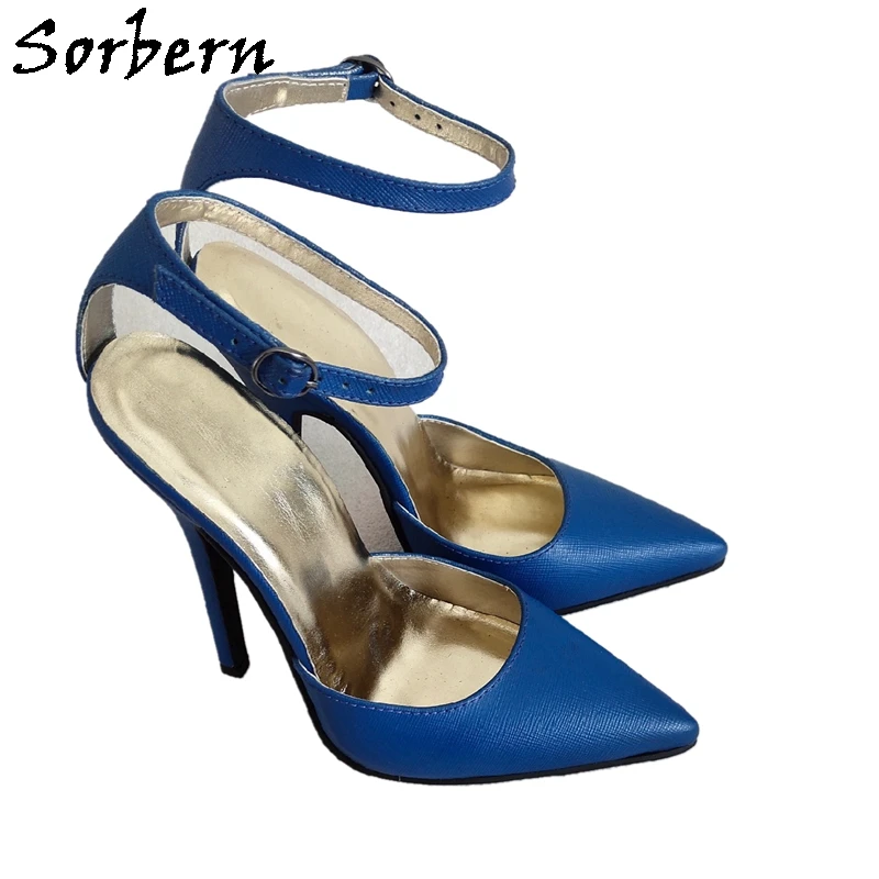 Sorbern Mature Ankle Strap Ladies Pumps Two Piece Stilettos Genuine Leather Women Heels 14Cm High Transfer Guy Shoe Custom Color
Sorbern Mature Ankle Strap Ladies Pumps Two Piece Stilettos Genuine Leather Women Heels 14Cm High Transfer Guy Shoe Custom Color