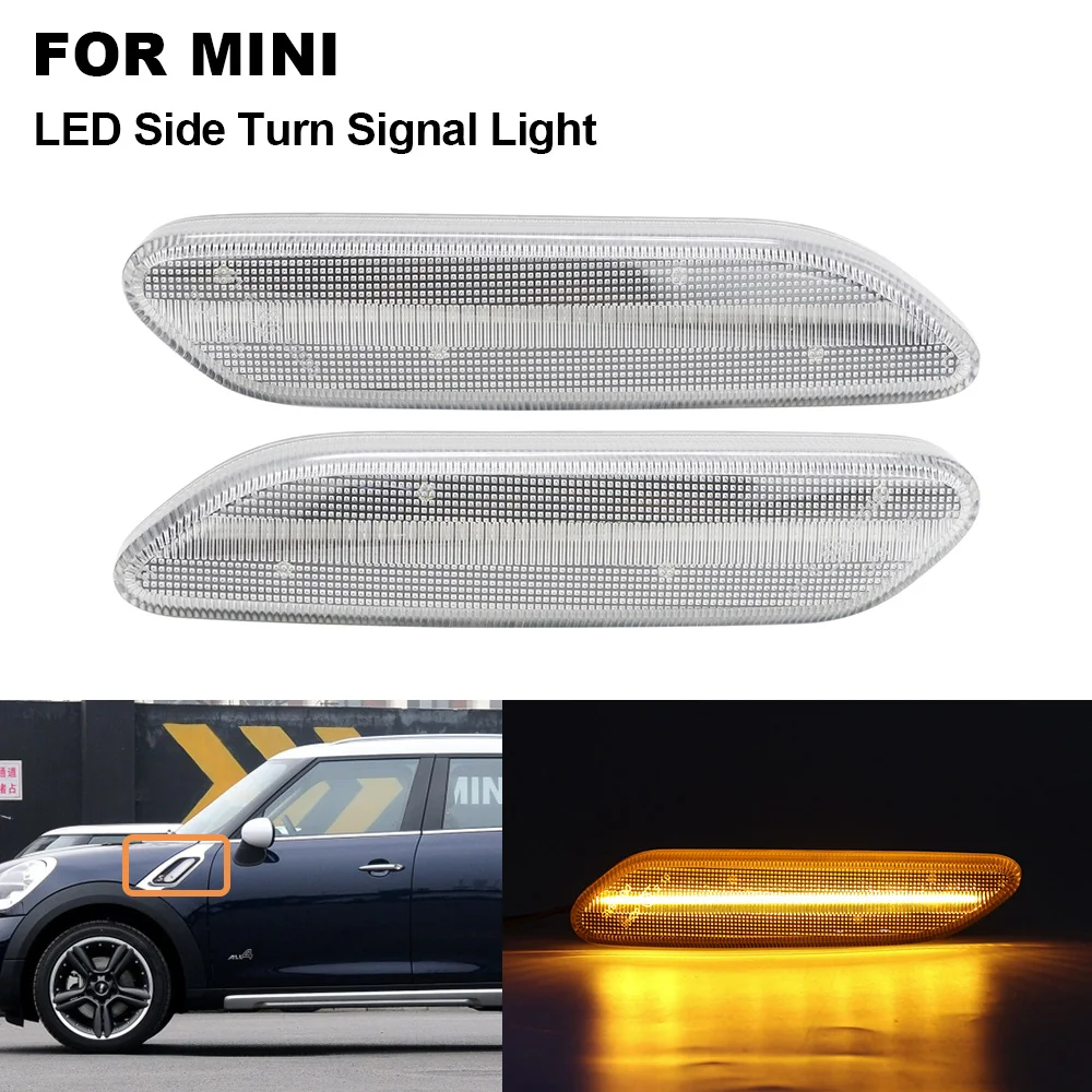 2PCS Normal Flashing LED Side Marker Turn Signal Light Lamp For Mini Cooper R60 Countryman 12-17 R61 Paceman 12-17
2PCS Normal Flashing LED Side Marker Turn Signal Light Lamp For Mini Cooper R60 Countryman 12-17 R61 Paceman 12-17