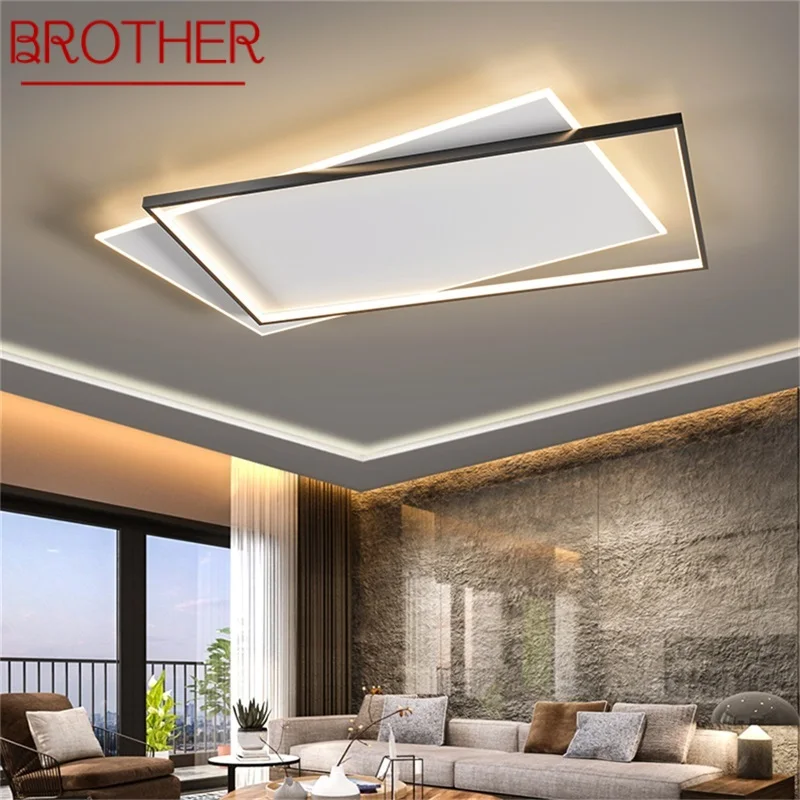 BROTHER Nordic Ceiling Light Contemporary Rectangle Lamp Fixtures LED 3 Colors Home For Living Dining Room
BROTHER Nordic Ceiling Light Contemporary Rectangle Lamp Fixtures LED 3 Colors Home For Living Dining Room