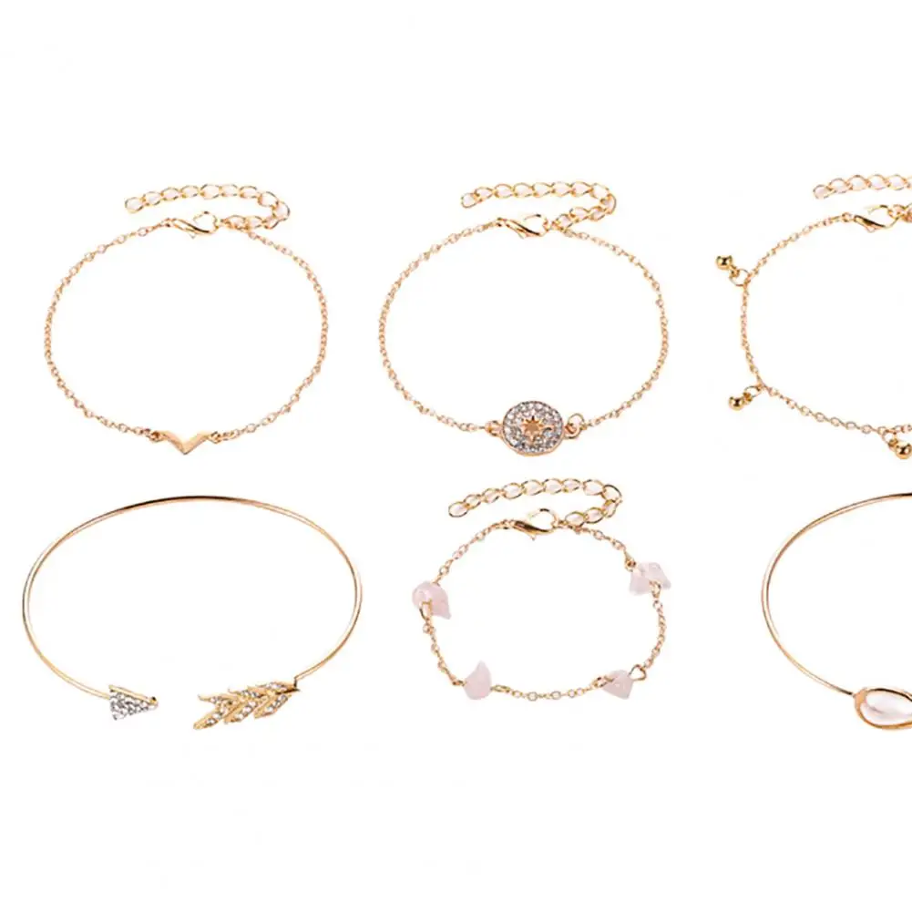 60%HOT 6Pcs Bracelet Cat Eye Elegant Golden Women Jewelry Simple Wristlet for Women
60%HOT 6Pcs Bracelet Cat Eye Elegant Golden Women Jewelry Simple Wristlet for Women