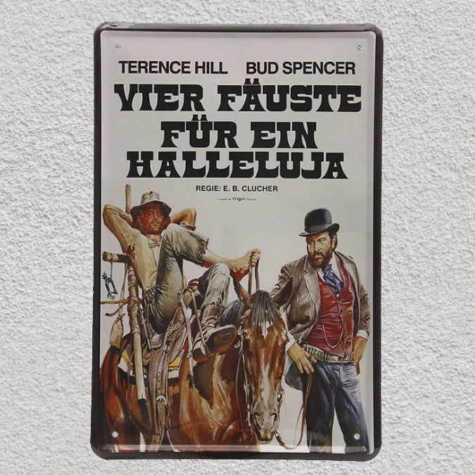 Western movie Vier Fauste Fur Ein Halleluja Tin Plate Sign wall man cave Decoration Art Poster metal vintage home italian movie
Western movie Vier Fauste Fur Ein Halleluja Tin Plate Sign wall man cave Decoration Art Poster metal vintage home italian movie