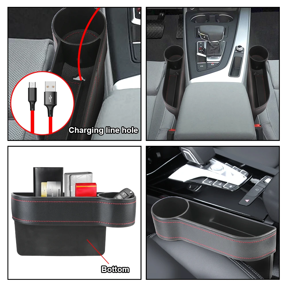 Car Organizer Leather Car Seat Gap Storage Box Seat Gap Slit Box With Charging Hole Phone Bottle Keys Holder Box Universal
Car Organizer Leather Car Seat Gap Storage Box Seat Gap Slit Box With Charging Hole Phone Bottle Keys Holder Box Universal