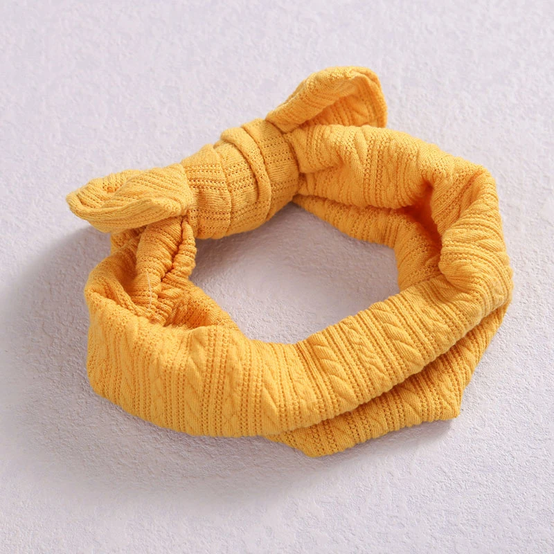 Knitted Twist Wide Headband Solid Color Bow Headband Elastic Turban Hairband Knitted Striped Fabric Children Hair Accessories 
Knitted Twist Wide Headband Solid Color Bow Headband Elastic Turban Hairband Knitted Striped Fabric Children Hair Accessories
