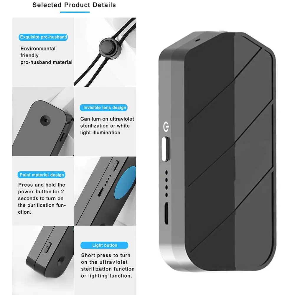 Portable Anion Car Air Purifier UVC Ultraviolet Air Purifier Removing Car Deodorization Air Ionizer With Emergency Lighting
Portable Anion Car Air Purifier UVC Ultraviolet Air Purifier Removing Car Deodorization Air Ionizer With Emergency Lighting