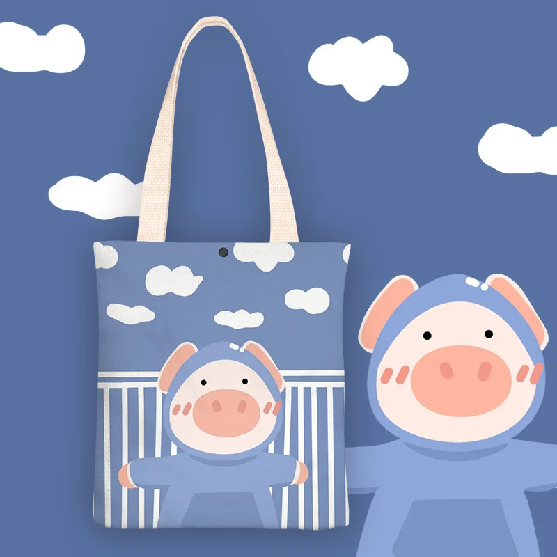 Cartoon Piggy Women Canvas Bag Female Canvas Cloth Shoulder Bags Eco Handbag Tote Reusable Grocery Shopper Students Book Pack
Cartoon Piggy Women Canvas Bag Female Canvas Cloth Shoulder Bags Eco Handbag Tote Reusable Grocery Shopper Students Book Pack