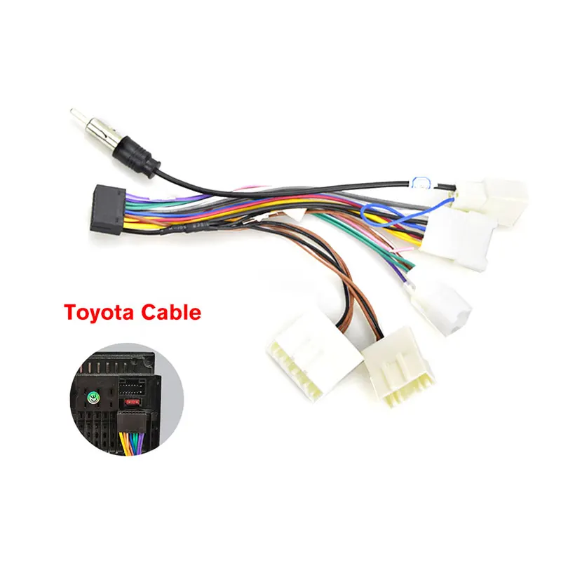 Podofo Toyota cable for 2 DIN Anroid car radio, temperature resistance 80°Car multimedia player
Podofo Toyota cable for 2 DIN Anroid car radio, temperature resistance 80°Car multimedia player