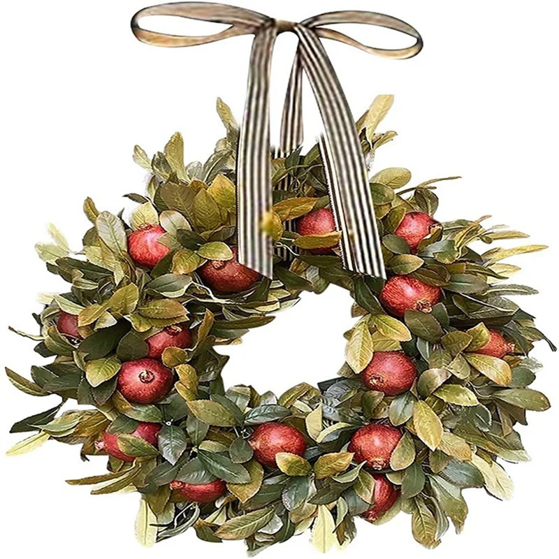 Fall Wreath Thanksgiving Front Door Pomegranate Rustic Artificial Garlands Indoor Front Porch Hanging Wreath
Fall Wreath Thanksgiving Front Door Pomegranate Rustic Artificial Garlands Indoor Front Porch Hanging Wreath