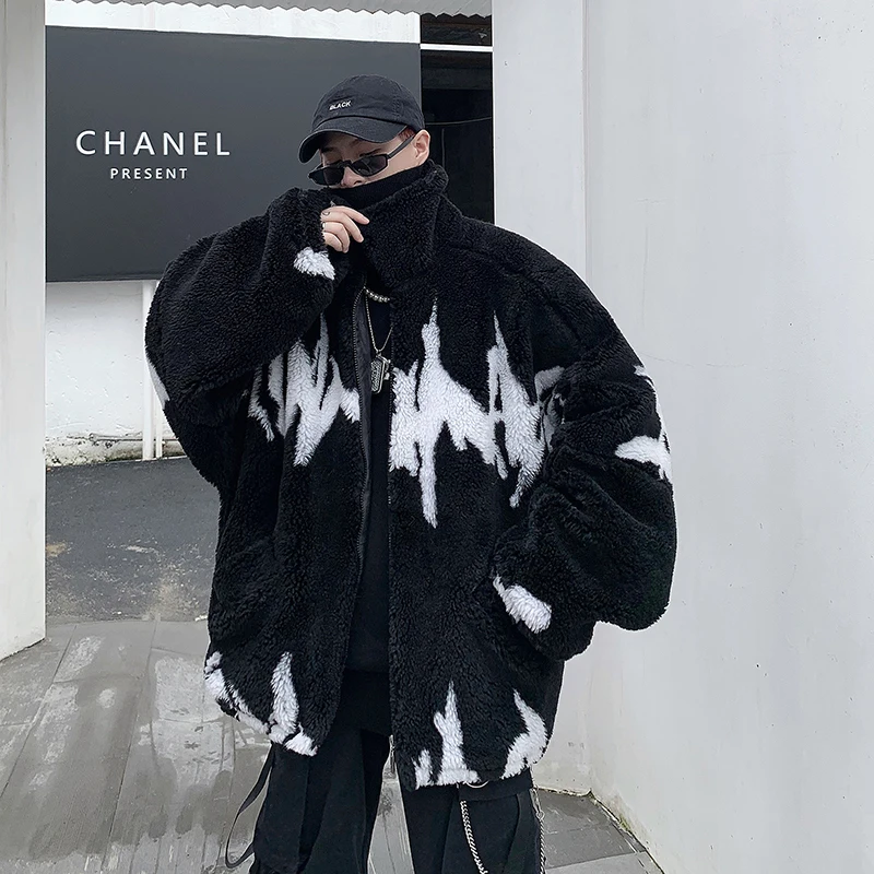 2022 Autumn Winter New Fashion Warm Oversized Men's Jackets Coats Lamb Woolen Man Casual Zipper Jacket Cotton Padded Parkas L25
2022 Autumn Winter New Fashion Warm Oversized Men's Jackets Coats Lamb Woolen Man Casual Zipper Jacket Cotton Padded Parkas L25