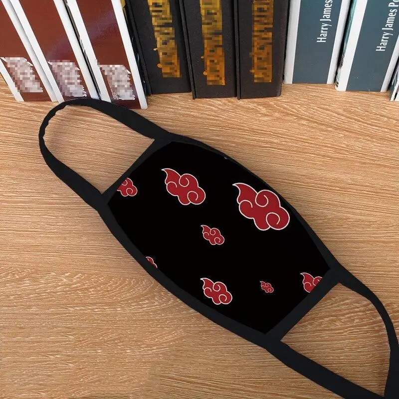 Аниме японский ниндзя Akatsuki Red Cloud Sign реквизит для косплея аксессуары лица