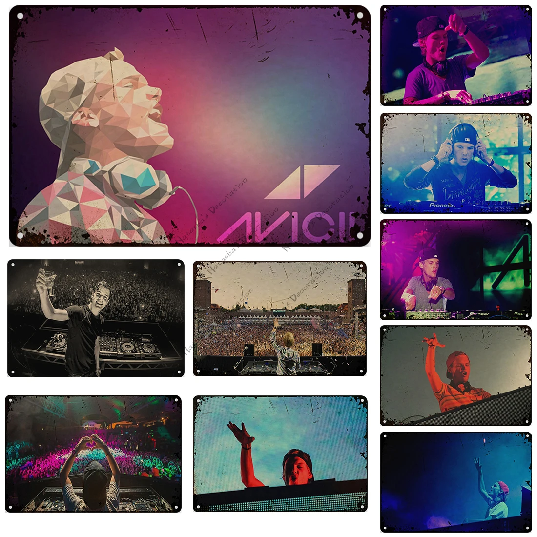 Декоративная музыкальная пластина Avicii, металлический жестяной знак, ретро-постер, металлические знаки для паба, гаража
Декоративная музыкальная пластина Avicii, металлический жестяной знак, ретро-постер, металлические знаки для паба, гаража