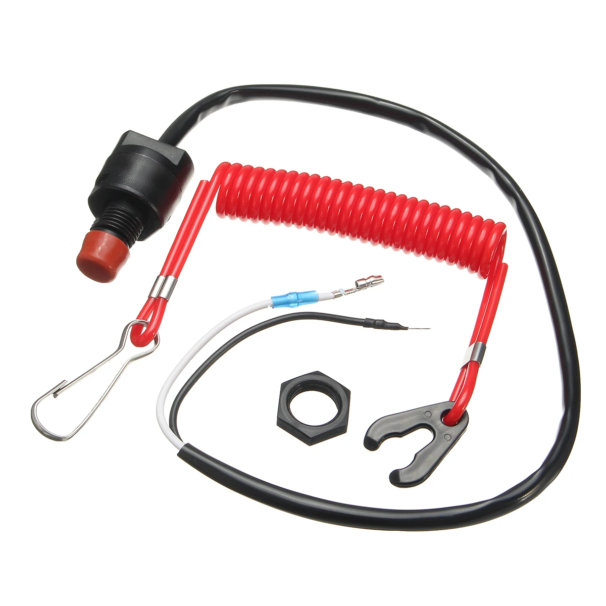 Boat Motor Emergency Kill Stop Switch Outboard Cut off Switch Safety Tether Lanyard for Yamaha /Tohatsu Tether Lanyard Protect
Boat Motor Emergency Kill Stop Switch Outboard Cut off Switch Safety Tether Lanyard for Yamaha /Tohatsu Tether Lanyard Protect