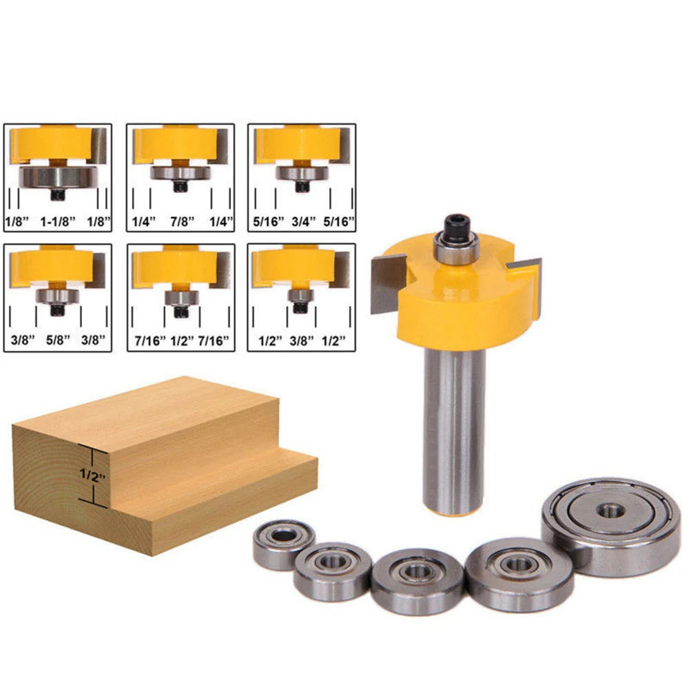 Woodworking Milling Cutter Tenon Cutter Routers Hard Alloy With 7 Bearings Mouse For DIY Edge Finishing Tooll Cutters
Woodworking Milling Cutter Tenon Cutter Routers Hard Alloy With 7 Bearings Mouse For DIY Edge Finishing Tooll Cutters
