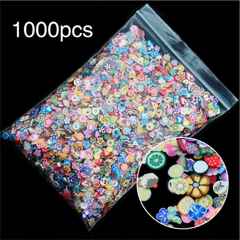 1000pcs/bag Nail Art 3d Fruit Mix Designs Tiny Slices Polymer Clay DIY Beauty Nail Stickers Decorations
1000pcs/bag Nail Art 3d Fruit Mix Designs Tiny Slices Polymer Clay DIY Beauty Nail Stickers Decorations