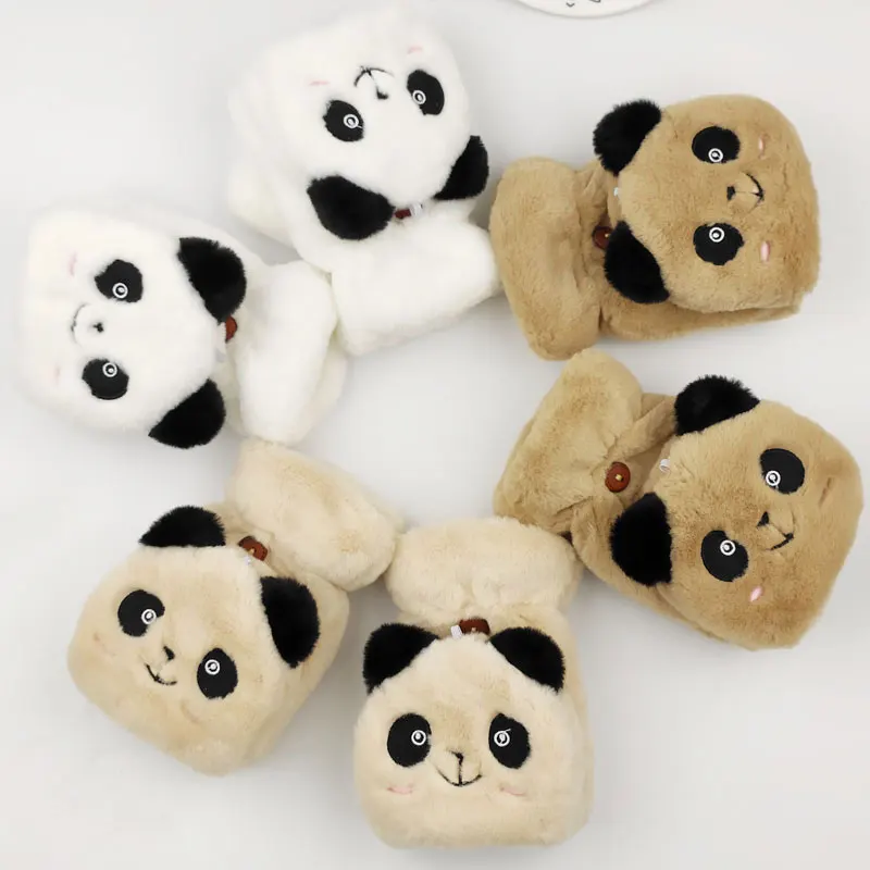 Plush Fingerless Gloves For Kids Girls 1 Pair Cartoon Cute Small Fresh Panda Gloves Cartoon Panda Half Finger Flip Gloves
Plush Fingerless Gloves For Kids Girls 1 Pair Cartoon Cute Small Fresh Panda Gloves Cartoon Panda Half Finger Flip Gloves