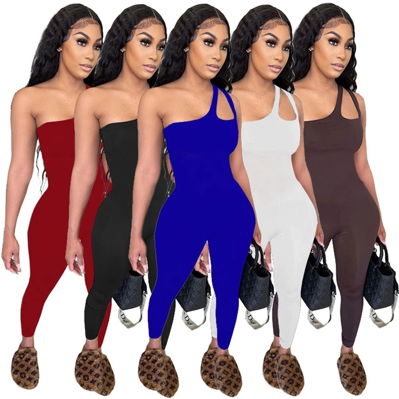 ZKYZWX Sexy Bodycon Hollow Jumpsuit One Shoulder Sleeveless Summer Outfits for Women Tracksuit One Piece Night Clubwear Rompers
ZKYZWX Sexy Bodycon Hollow Jumpsuit One Shoulder Sleeveless Summer Outfits for Women Tracksuit One Piece Night Clubwear Rompers