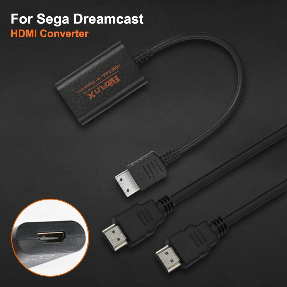 NEW HDMI Adapter For Sega Dreamcast Consoles Dreamcast HDMI/HD-Link Cable Hd Converter Cable For Sega Dreamcast Game Machine
NEW HDMI Adapter For Sega Dreamcast Consoles Dreamcast HDMI/HD-Link Cable Hd Converter Cable For Sega Dreamcast Game Machine
