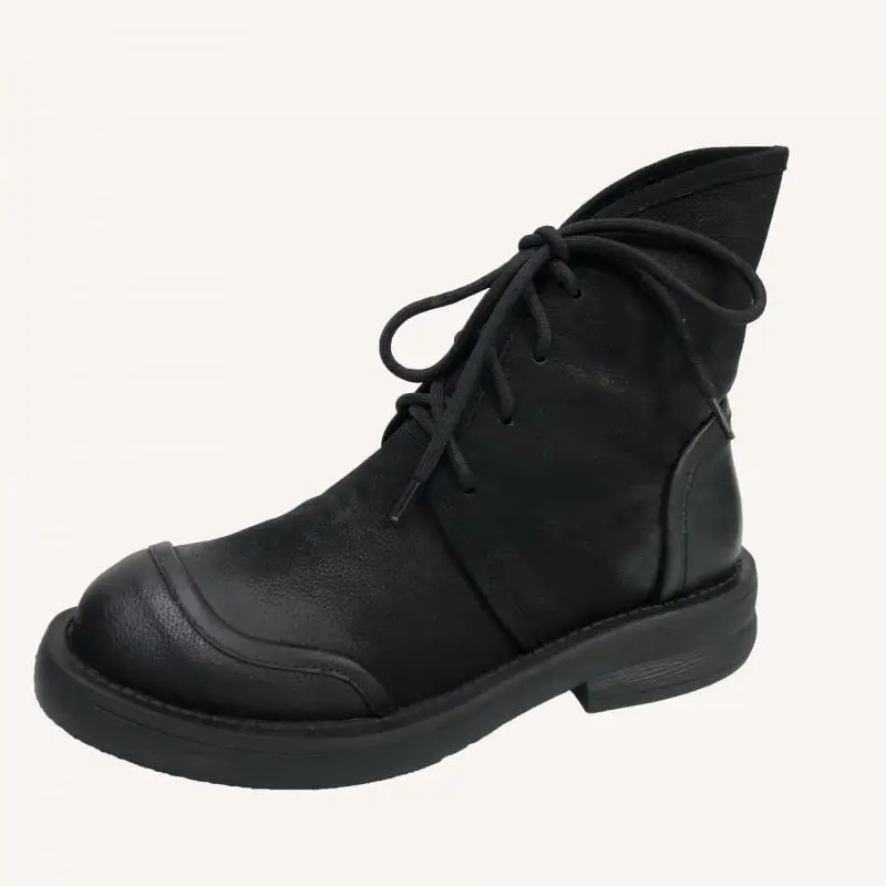 YourSeason Ladies Shoes Genuine Leather New 2021 Flat With Round Toe Sewing Handmade Women Platform Ankle Boots Lace Up
YourSeason Ladies Shoes Genuine Leather New 2021 Flat With Round Toe Sewing Handmade Women Platform Ankle Boots Lace Up