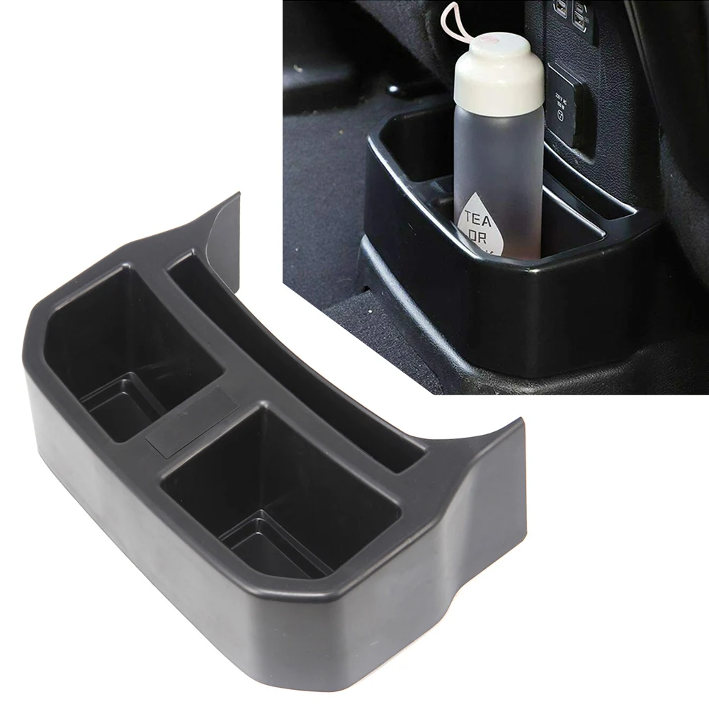 

Автомобильный органайзер для хранения стаканов для напитков на заднее сиденье для Jeep wrangler JL 2018 2019 2020 Черный ABS