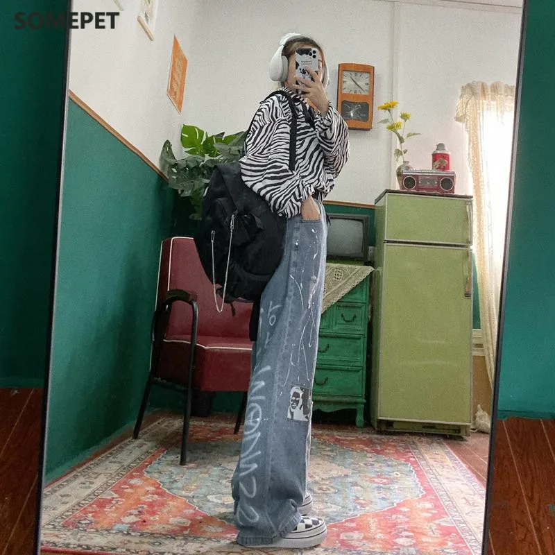 Cool Women Loose Vintage Female Pants Fashion Femme Harajuku Baggy Jeans Female Pants Casual Funny Gothic Pants Summer Jeans
Cool Women Loose Vintage Female Pants Fashion Femme Harajuku Baggy Jeans Female Pants Casual Funny Gothic Pants Summer Jeans