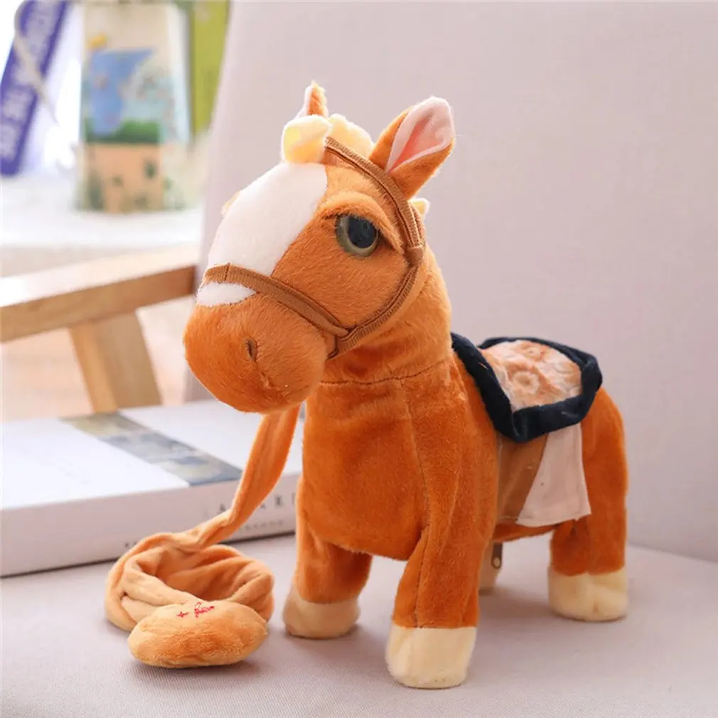 Electric Plush Singing Walking Horse Toys Simulated Animals Intelligent Electronic Soft Stuffed Doll Toy Gift
Electric Plush Singing Walking Horse Toys Simulated Animals Intelligent Electronic Soft Stuffed Doll Toy Gift