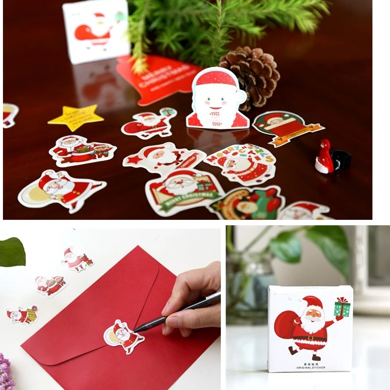 45pcs/box Santa Claus Stickers Decorative Diary Stickers Journal Stickers Christmas Stationery 
45pcs/box Santa Claus Stickers Decorative Diary Stickers Journal Stickers Christmas Stationery