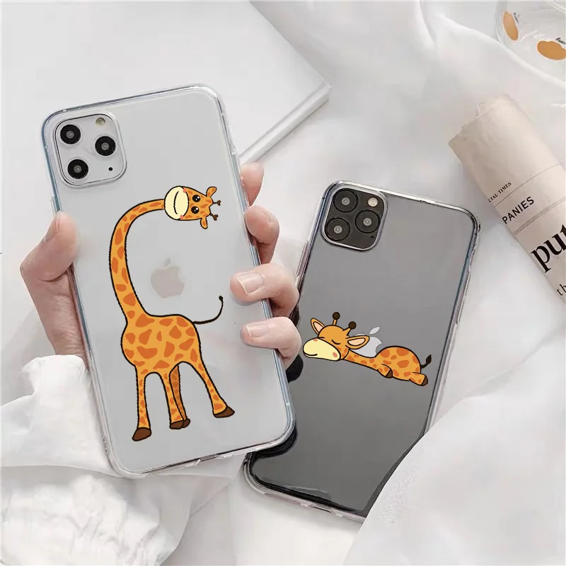 Cute Cartoon Animal Giraffe Clear Case For Coque iphone SE 2020 12 13 Mini 11 Pro Max 7 8 Plus Cover For iphone X XR XS MAX Case
Cute Cartoon Animal Giraffe Clear Case For Coque iphone SE 2020 12 13 Mini 11 Pro Max 7 8 Plus Cover For iphone X XR XS MAX Case