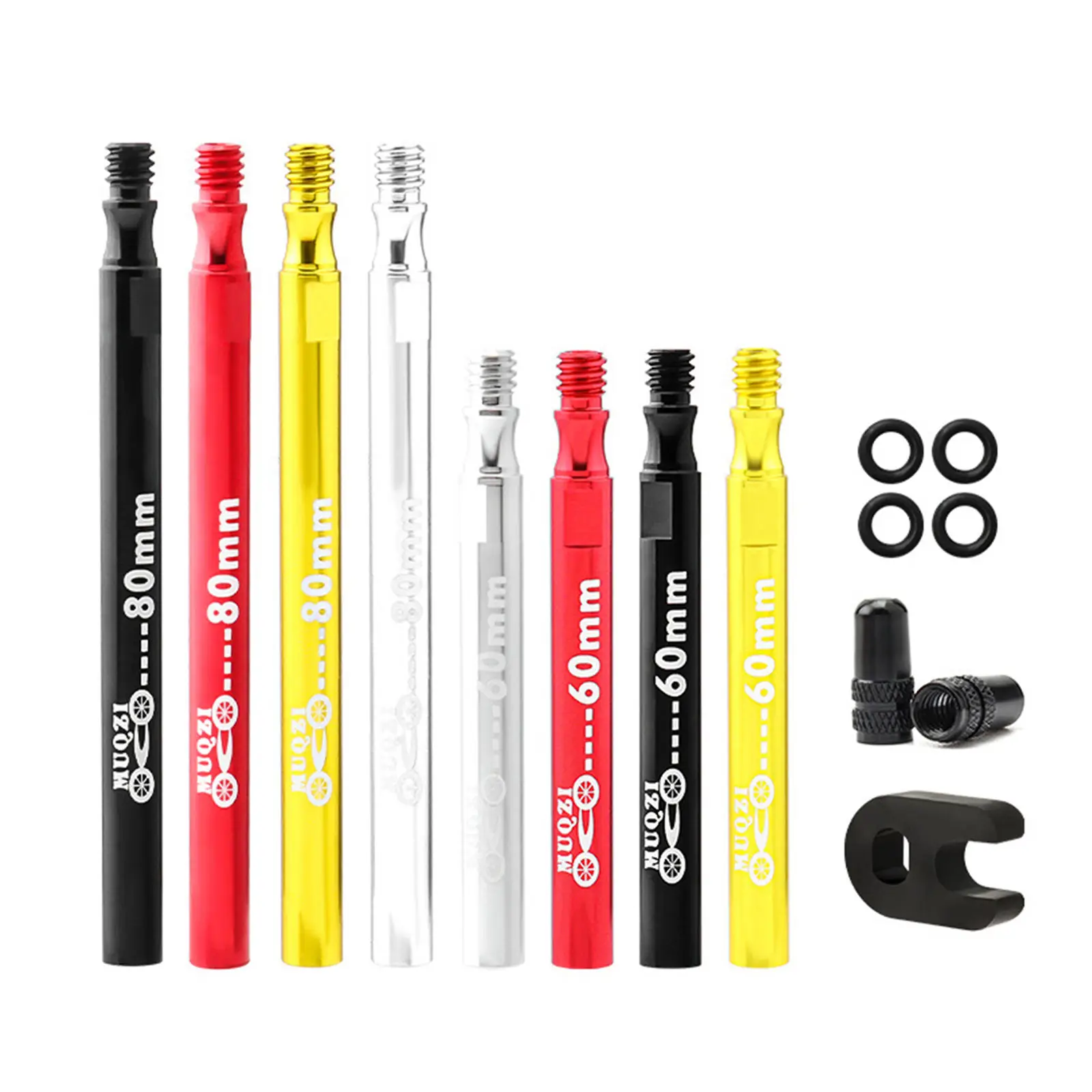 Presta Valve Extender Kit 60mm/80mm Presta Valve Extension Rod with Valve Core Remover Tool
Presta Valve Extender Kit 60mm/80mm Presta Valve Extension Rod with Valve Core Remover Tool