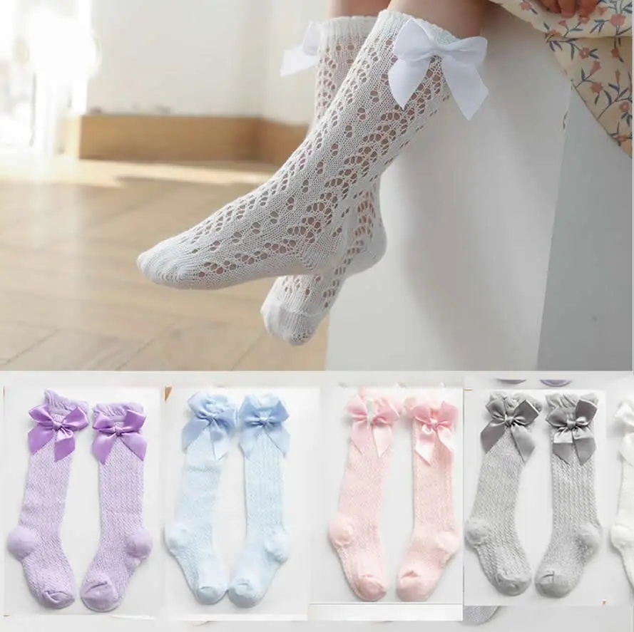 Cute Girls Knee High Socks Bows Cotton Breathable Soft Children Socks Hollow Out Non-slip Newborn Infant Long Socks 0-6Years
Cute Girls Knee High Socks Bows Cotton Breathable Soft Children Socks Hollow Out Non-slip Newborn Infant Long Socks 0-6Years