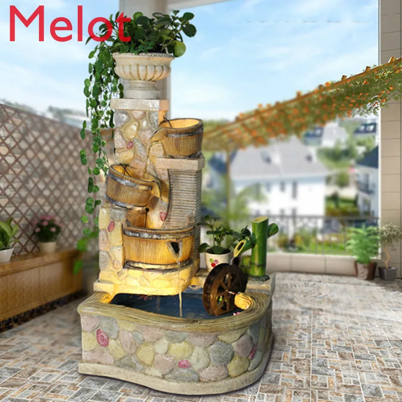 Large Rural Floor Rockery Fountain Water Waterscape Decoration Family Garden Balcony Fengshui Wheel Crafts Decoration
Large Rural Floor Rockery Fountain Water Waterscape Decoration Family Garden Balcony Fengshui Wheel Crafts Decoration