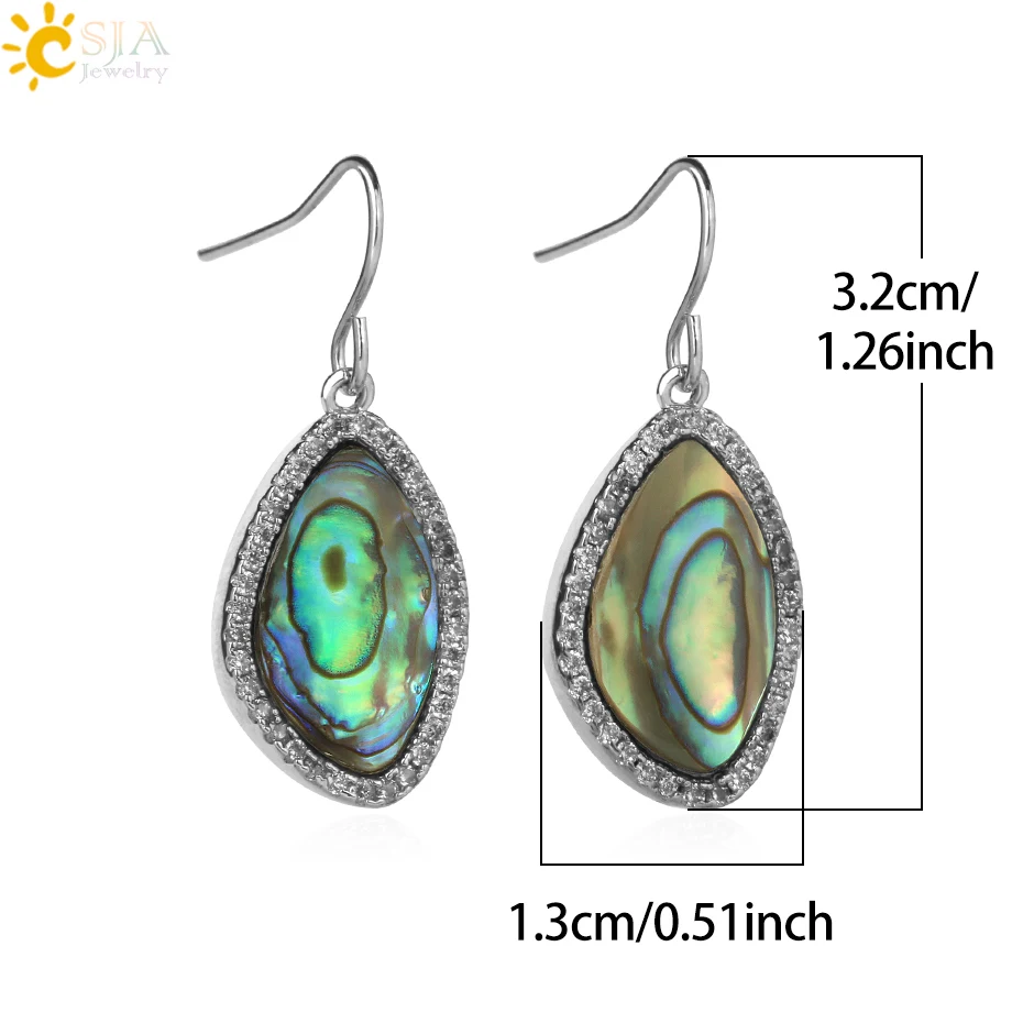 CSJA Natural Dangle Hook Rhinestone CZ Crystal Earrings Abalone Shell Bead Pendant New Zealand Earring Women Hanging JewelryG744
CSJA Natural Dangle Hook Rhinestone CZ Crystal Earrings Abalone Shell Bead Pendant New Zealand Earring Women Hanging JewelryG744