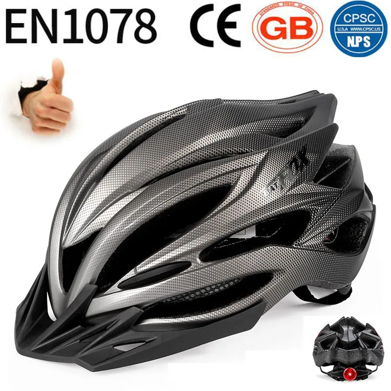 Batfox New Mtb Bicycle Helmet High Quality Adult Male Female Integrally-Molded With Visor Taillight Scooter Bike Cycling Helmets
Batfox New Mtb Bicycle Helmet High Quality Adult Male Female Integrally-Molded With Visor Taillight Scooter Bike Cycling Helmets