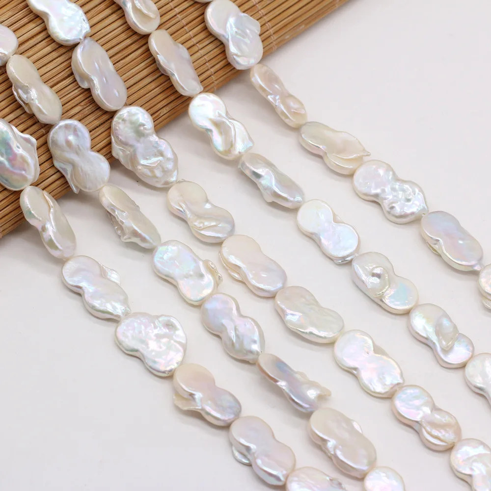 MeiBaPJ 12*20 Natural freshwater pearl beads irregular white 8 peanut DIY jewelry necklace semi-finished products production
MeiBaPJ 12*20 Natural freshwater pearl beads irregular white 8 peanut DIY jewelry necklace semi-finished products production