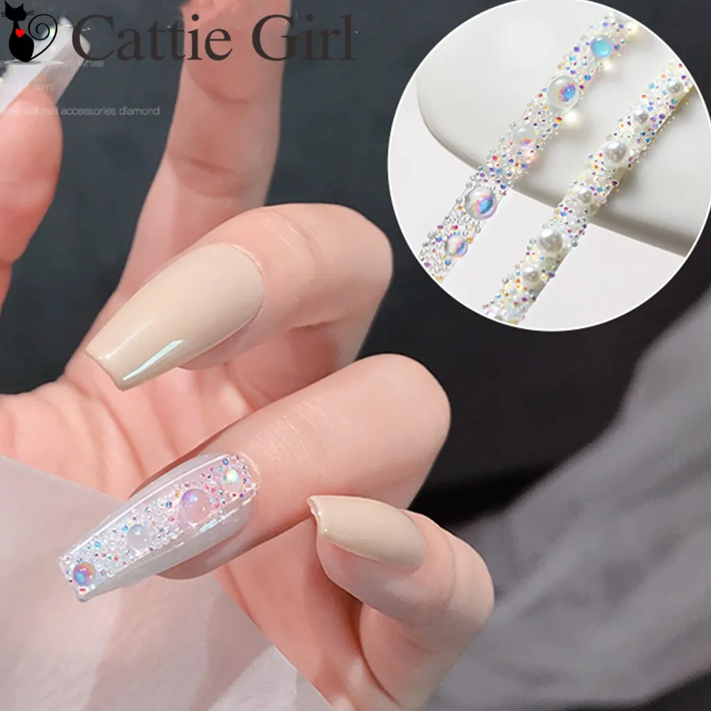Magic Rhinestone Pearl Chain Nail Decoration Crystal Nails Accessories Clear Rhinestone Nails Studs Charming 3D DIY Nail Art
Magic Rhinestone Pearl Chain Nail Decoration Crystal Nails Accessories Clear Rhinestone Nails Studs Charming 3D DIY Nail Art