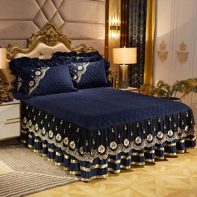 3pcs 120x200cm/150X200cm/180x200cm/200x220cm Quilted Fleece Fabric Lace Edge Bedspread Bed Cover Set Mattress Couvre Lit
3pcs 120x200cm/150X200cm/180x200cm/200x220cm Quilted Fleece Fabric Lace Edge Bedspread Bed Cover Set Mattress Couvre Lit