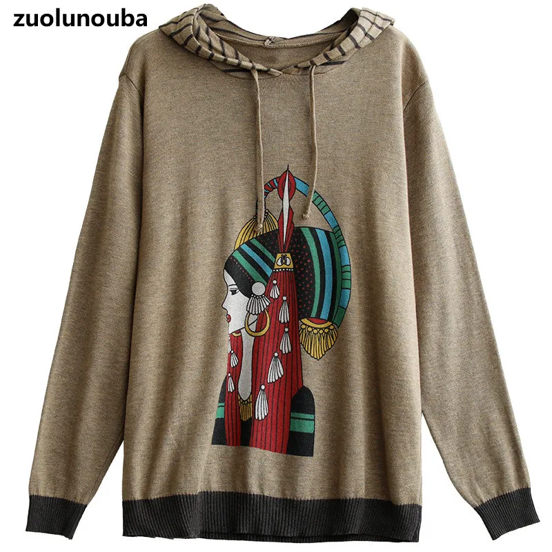 Autumn And Winter New Women Hooded Sweater Casual Loose Cartoon Printing Loose And Thin Plus Size Literary And Simple Ladies Top
Autumn And Winter New Women Hooded Sweater Casual Loose Cartoon Printing Loose And Thin Plus Size Literary And Simple Ladies Top