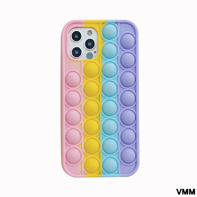 For Iphone12 Mobile Phone Shell 11 Pro Max Pop Fidget Reliver Stress Toys Rainbow Phone Case Silicone Soft Protective Cover
For Iphone12 Mobile Phone Shell 11 Pro Max Pop Fidget Reliver Stress Toys Rainbow Phone Case Silicone Soft Protective Cover