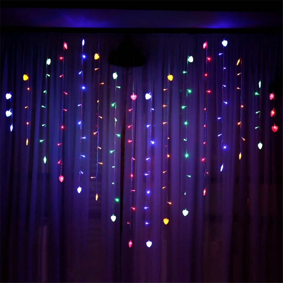 Heart Shape Curtain Lights 8 Modes Waterproof Twinkle for Christmas Wedding Party Valentine TV Backdrop Wall Room Decorat
Heart Shape Curtain Lights 8 Modes Waterproof Twinkle for Christmas Wedding Party Valentine TV Backdrop Wall Room Decorat