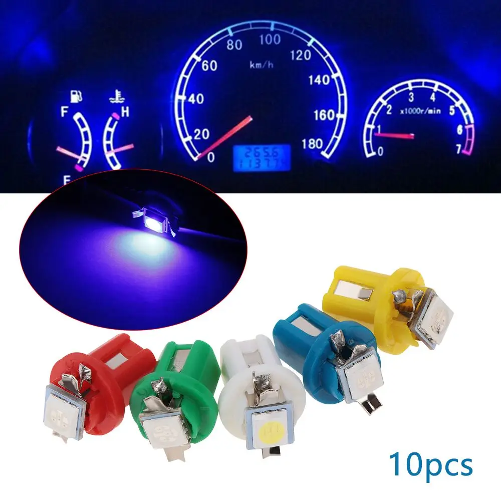 10 шт. B8.5D 509T B8.5 5050 Led 1 SMD T5 лампа Автомобильный датчик скорости приборной панели