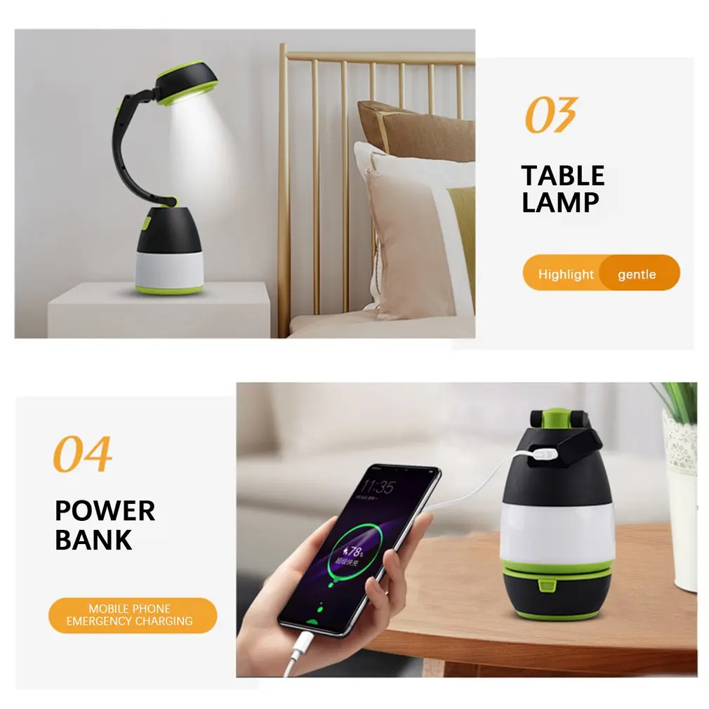 Rechargeable LED Camping Lamp Flashlight Outdoor Searchlight with 2400mAh Power Bank 3-Level Brightness Camping Table Desk Lamp
Rechargeable LED Camping Lamp Flashlight Outdoor Searchlight with 2400mAh Power Bank 3-Level Brightness Camping Table Desk Lamp