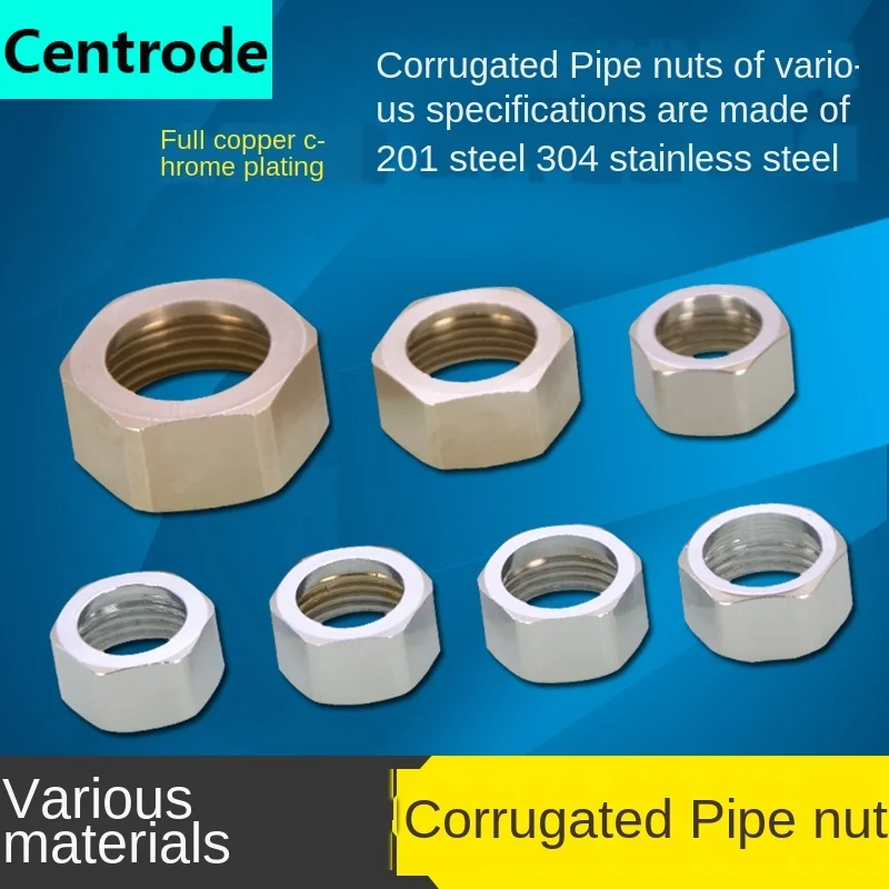 Corrugated pipe 1/2 inch stainless steel nut water heater 304 stainless steel corrugated hose gas pipe joint 2Pcs
Corrugated pipe 1/2 inch stainless steel nut water heater 304 stainless steel corrugated hose gas pipe joint 2Pcs