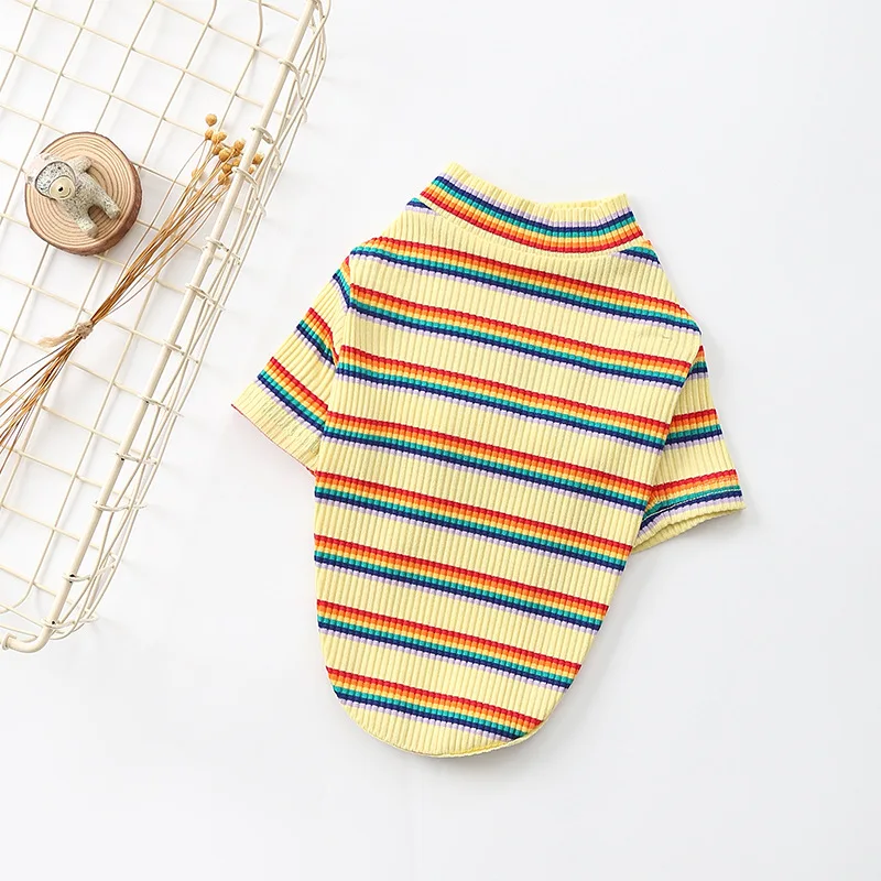 Pets Clothing Autumn and Winter New Doggie Clothes Cotton Elastic Puppy Clothes Teddy Casual Striped Sweater Size Is Complete
Pets Clothing Autumn and Winter New Doggie Clothes Cotton Elastic Puppy Clothes Teddy Casual Striped Sweater Size Is Complete